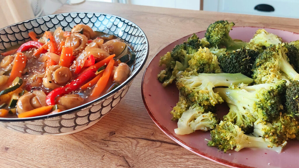 SALTEADO DE VERDURAS EN WOK / BROCOLI AL VAPOR OLLA GM